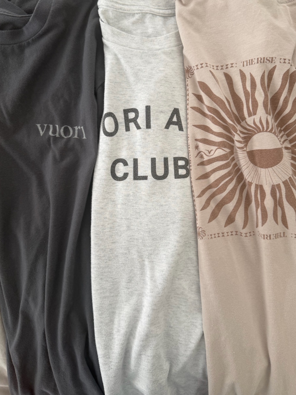 Vuori T Shirts Mens Graphic Tees, 3 Pack/Bundle, Large